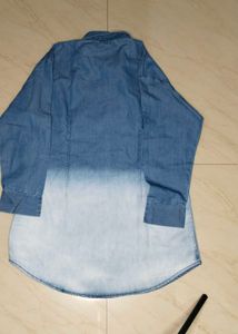 Blue Gradient Denim Shirt