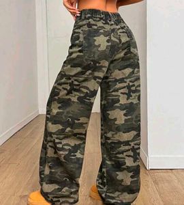 Trendy Camouflage Wide-Leg Pants