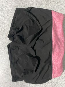 Active Black &amp; Pink Shorts