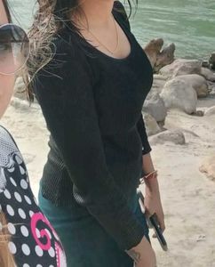 Black Ribbed Top