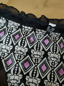 Sheer Briefs with Pink Diamond Print