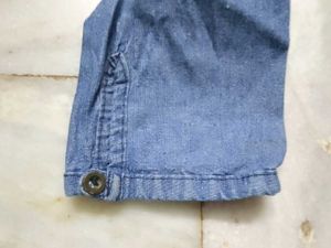 Blue Denim Tunic Top