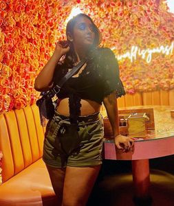 Olive Paperbag Waist Shorts