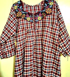 winter nighty with front zip and side pocket