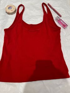 Vibrant Red Camisole Top