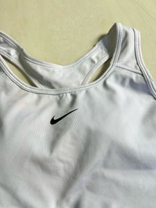 Nike White Sports Bra - Like New