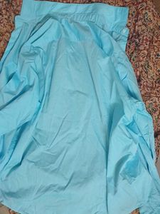 Men's Blue Long Sleeve Dress Shirt
