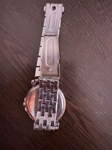 Timex Women's Silver Watch with Rhinestones