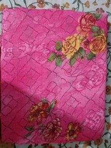 Krishna Ganga Pink Floral Saree
