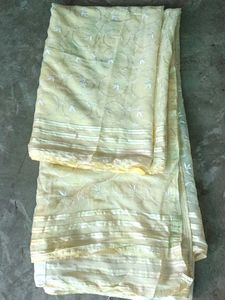 Elegant Light Yellow Saree