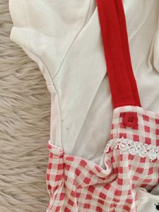 Baby Go White and Red Frock (Girls)