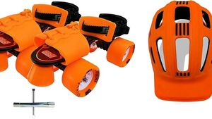 Kids Roller Skate and Helmet Set
