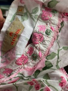 Elegant Floral Print Kurta Set