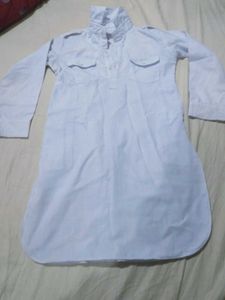Boys White Ethnic Kurta Set