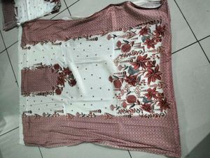 Beautiful Floral Print Dress Material