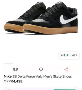 Nike SB Delta Force Vulc Black Sneakers (Original)
