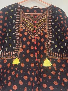 Boho Print Tassel Kurta
