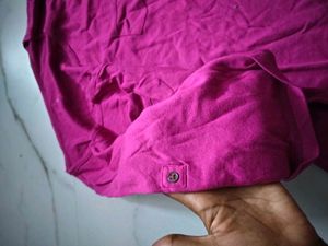 Women's Pink Long Sleeve Top