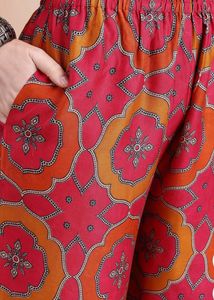 Vibrant Printed Kurta Set with Pants