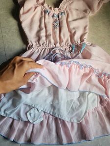 Sweet Pink Ruffled Dress