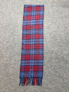 BOSS Plaid Wool Scarf