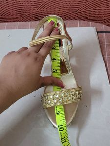 Gold Embellished Heels