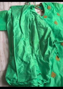 Green Kurta with Gold Embroidery