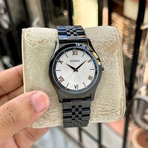 Fossil Men's Black Metal Watch