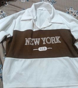 Trendy New York Cropped Sweatshirt