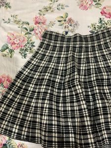 Plaid A-Line Skirt