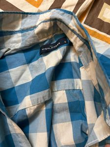 Blue and White Checkered Shirt