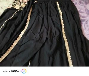 Elegant Black Embroidered Gown