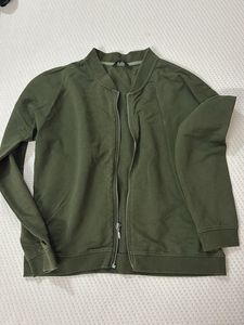 unisex Green Bomber Jacket