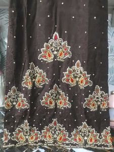 New Elegant customised Brown Kurta with Embroidery