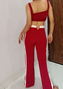 Sexy Dark Red Coord Set