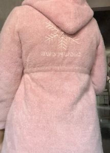 Chic Pink peachy Hooded Jacket