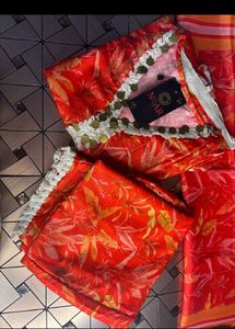 Vibrant Floral Kurta Set with Embellishments