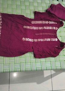 Gota pati mehroon Sharara suit