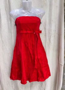 I. Stunning Red Strapless Dress