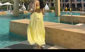 Flowy Yellow Maxi Dress