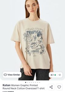 Tropical Skeleton Graphic T-Shirt