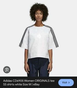 White Adidas Top
