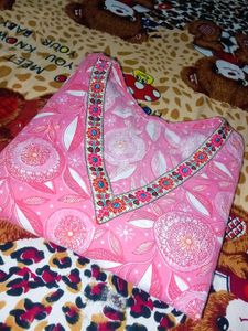 Pink floral kurti for college wear...💗✨
