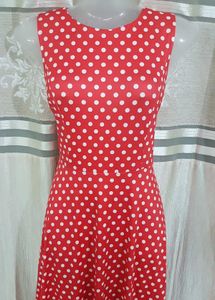 Retro Red Polka Dot Dress