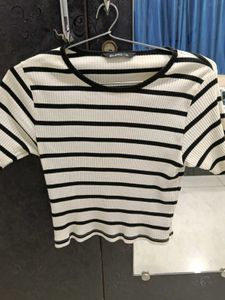 Striped Crop Top