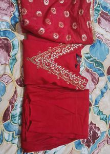 Red &amp; Gold Dupatta
