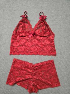 Red Lace Lingerie Set