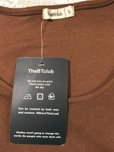 TheBTclub Chocolate Brown Ribbed Crop Top