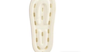 white flip flop slidders for women