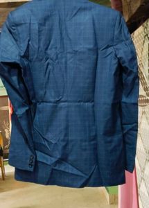 Men's Blue Checked Blazer